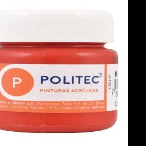 PINTURA ACRILICA POLITEC 30ML. ROJO 314 PZA